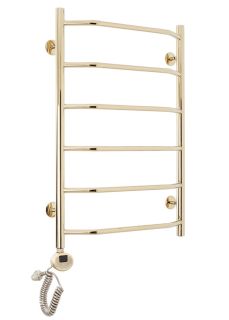 Полотенцесушитель электрический Domoterm Лаура П6 500x800 EL золото